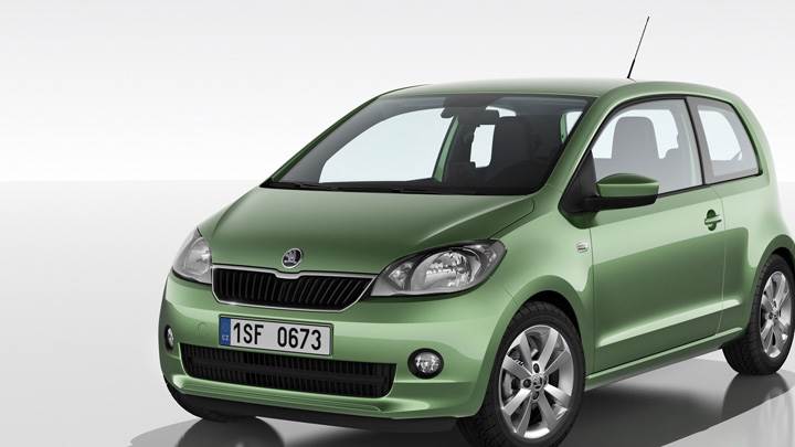 2012 SKODA Citigo In Green Front Pose